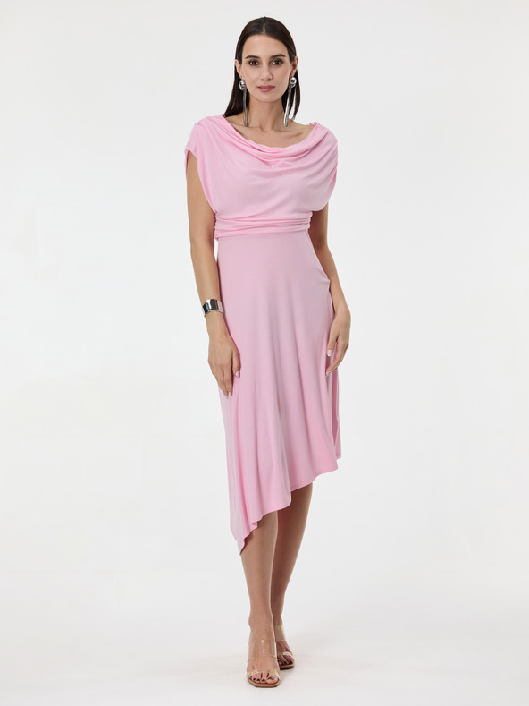 Orsay Svetlo roza ženska midi obleka ORSAY