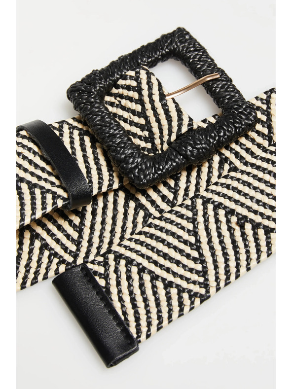 Moodo Pleteni pas črn Moodo