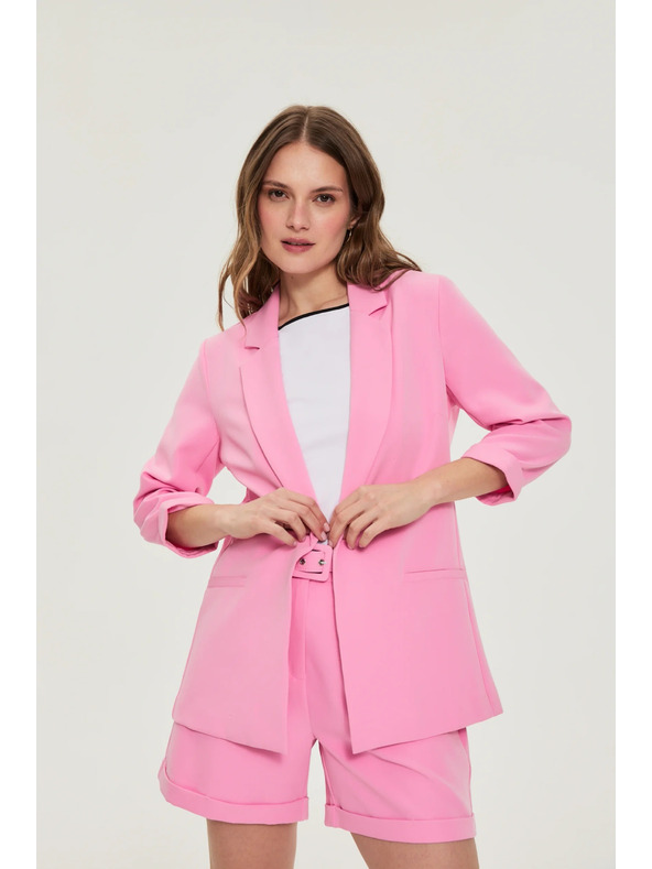 Moodo Suknjič s 3/4 rokavi rožnat Moodo