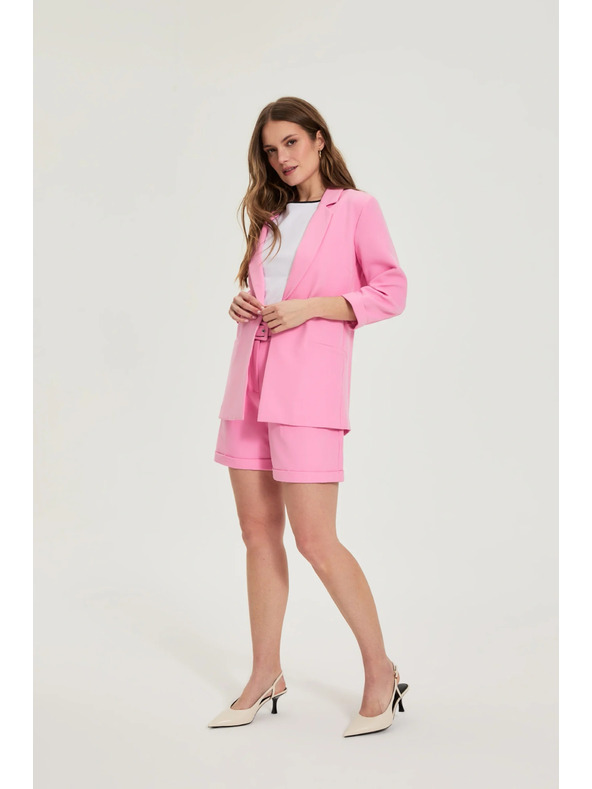 Moodo Suknjič s 3/4 rokavi rožnat Moodo