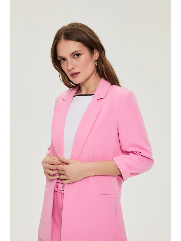 Moodo Suknjič s 3/4 rokavi rožnat Moodo