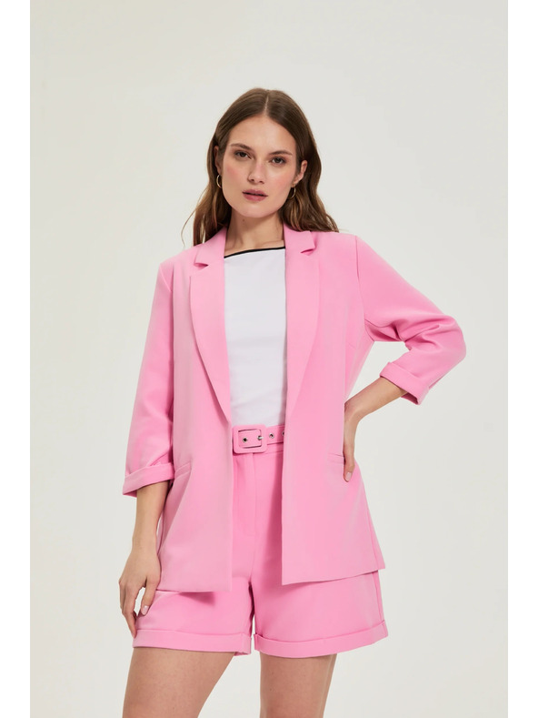 Moodo Suknjič s 3/4 rokavi rožnat Moodo