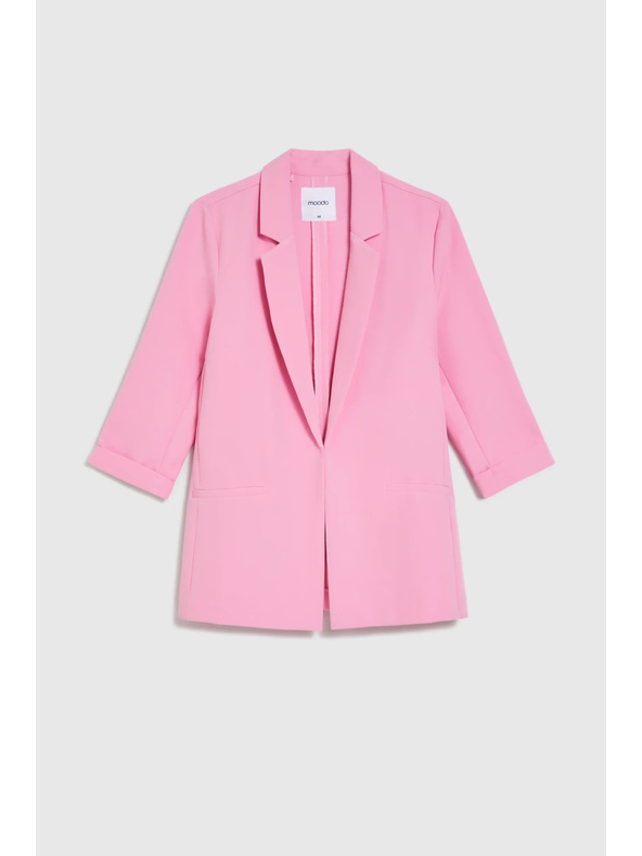 Moodo Suknjič s 3/4 rokavi rožnat Moodo