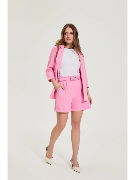 Moodo Kratke hlače s pasom rožnate Moodo