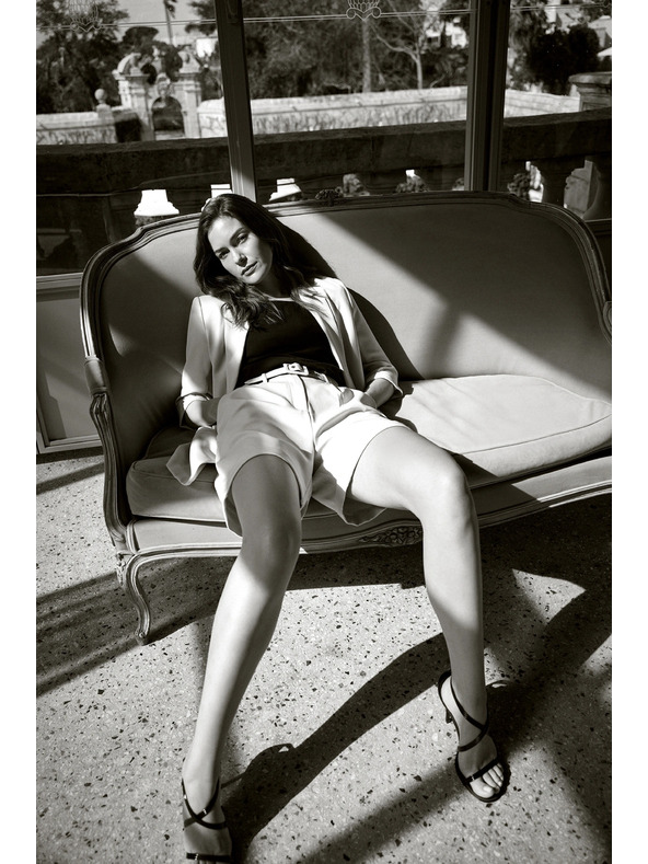 Moodo Kratke hlače s pasom rožnate Moodo