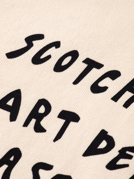 Scotch & Soda Zenska kremasta pulover z napisom