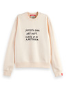 Scotch & Soda Zenska kremasta pulover z napisom
