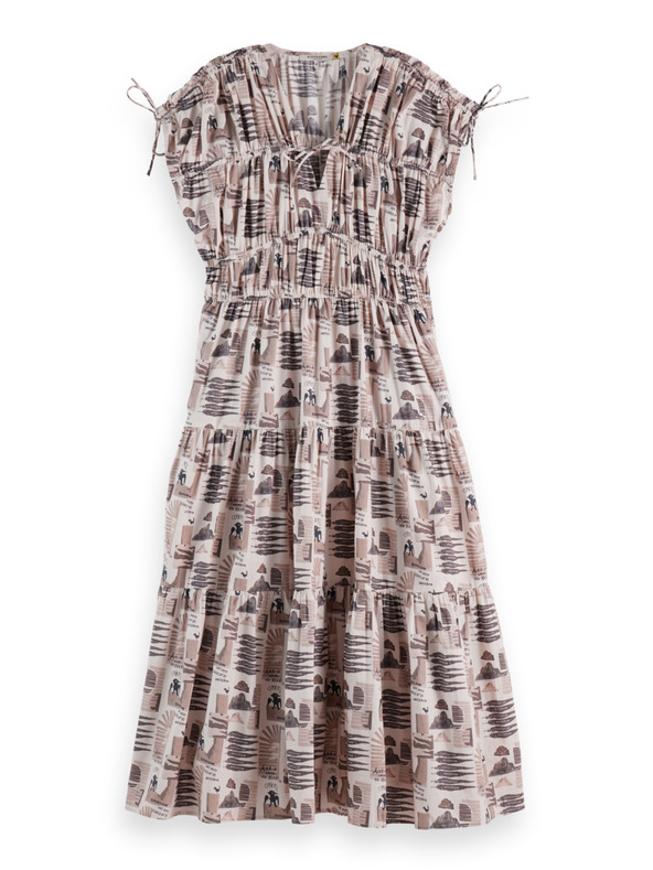 Scotch & Soda Ženske ohlapne midi obleke