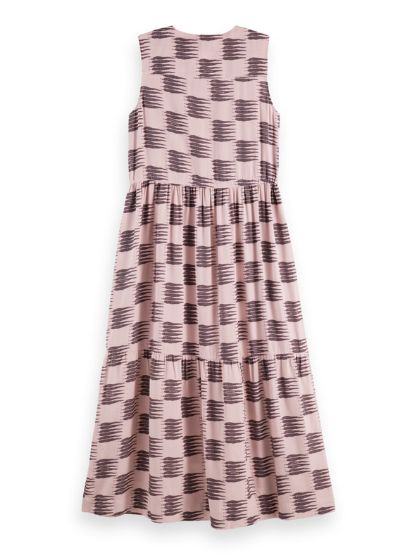 Scotch & Soda Roza vzorčaste obleke