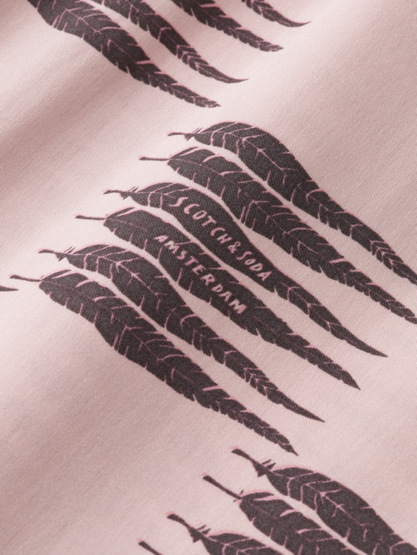 Scotch & Soda Roza vzorčaste obleke