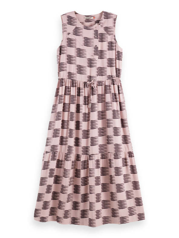 Scotch & Soda Roza vzorčaste obleke