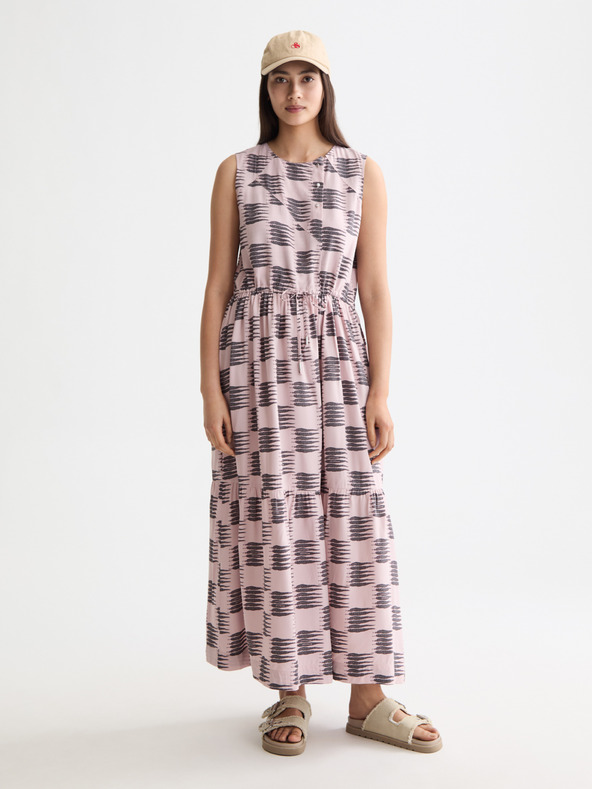 Scotch & Soda Roza vzorčaste obleke