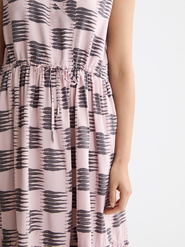 Scotch & Soda Roza vzorčaste obleke