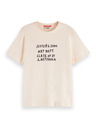 Scotch & Soda Zenska kremasta majica z napisom