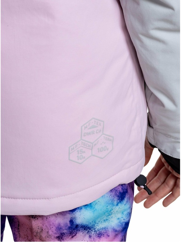 Meatfly Meatfly otroška SNB & SKI jakna Deliah Grey/Pastel Pink