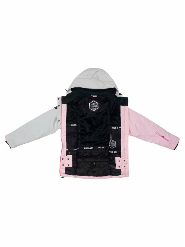Meatfly Meatfly otroška SNB & SKI jakna Deliah Grey/Pastel Pink