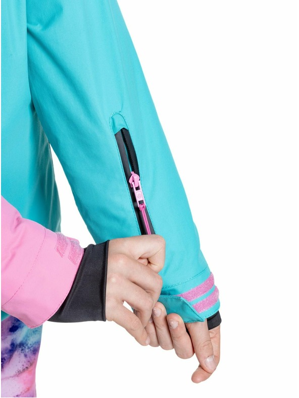 Meatfly Meatfly otroška SNB & SKI jakna Deliah Hot Pink/Turquoise