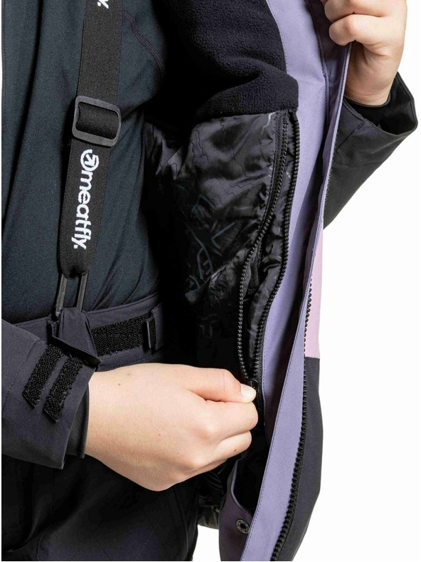 Meatfly Meatfly otroška SNB & SKI jakna Deliah Black / Purple Light