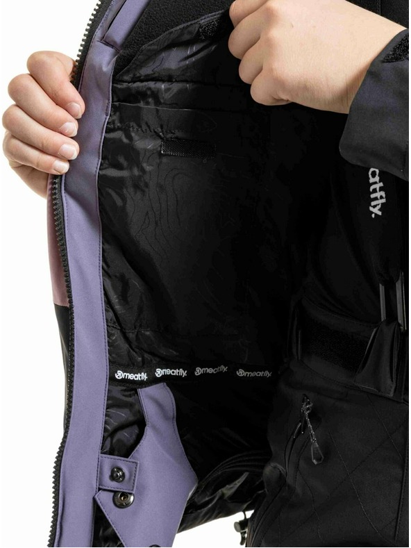 Meatfly Meatfly otroška SNB & SKI jakna Deliah Black / Purple Light