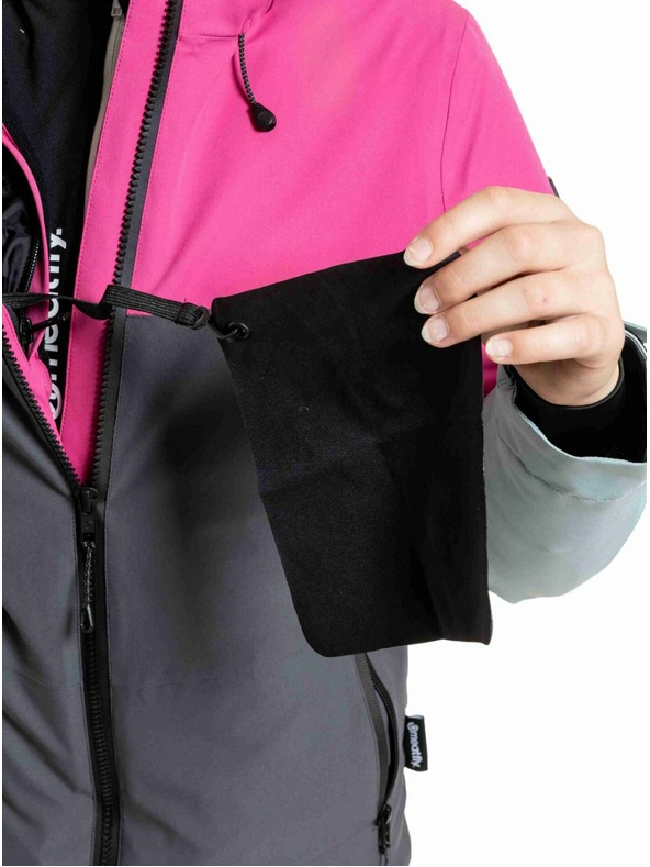 Meatfly Meatfly otroška SNB & SKI jakna Deliah Grey Dark / Pink