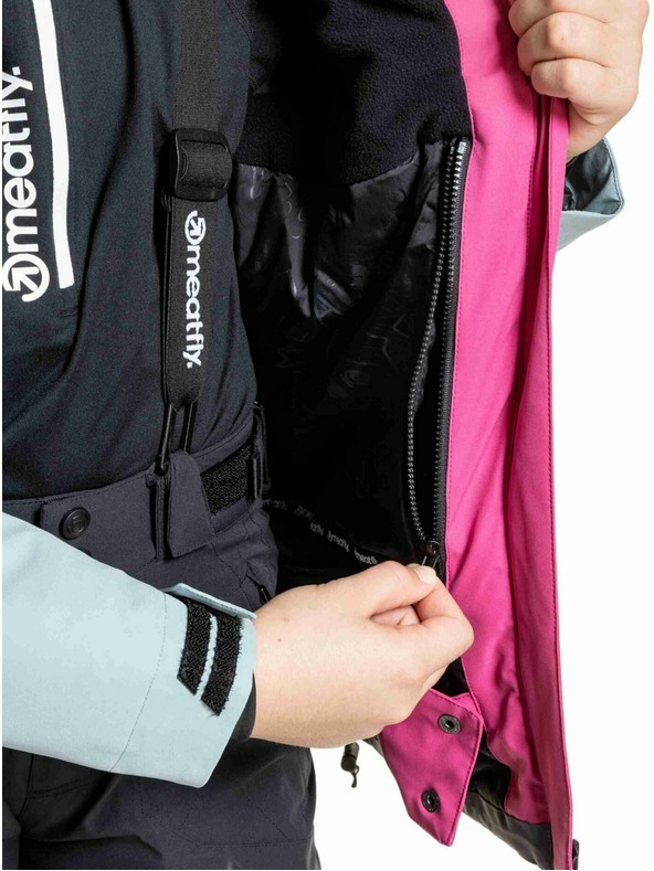 Meatfly Meatfly otroška SNB & SKI jakna Deliah Grey Dark / Pink