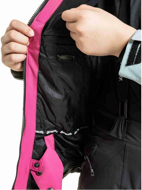 Meatfly Meatfly otroška SNB & SKI jakna Deliah Grey Dark / Pink