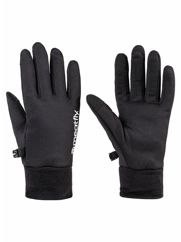 Meatfly Meatfly moške rokavice Mens Powerstretch Black White