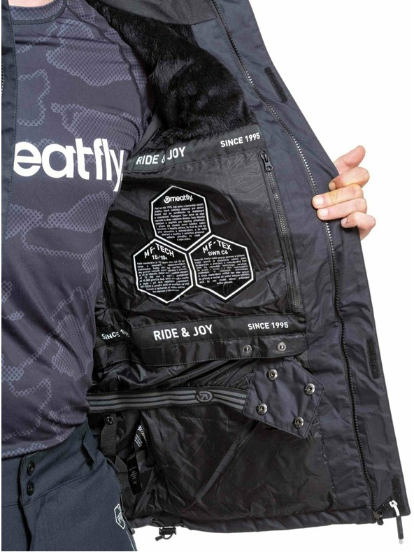 Meatfly Meatfly moški SNB & SKI jakna Shader Black