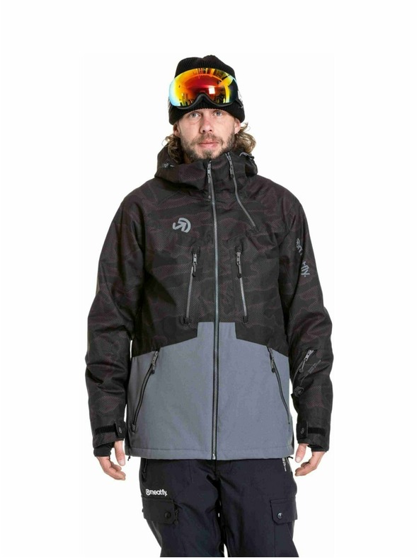 Meatfly Meatfly moški SNB & SKI jakna Cronos Morph Black