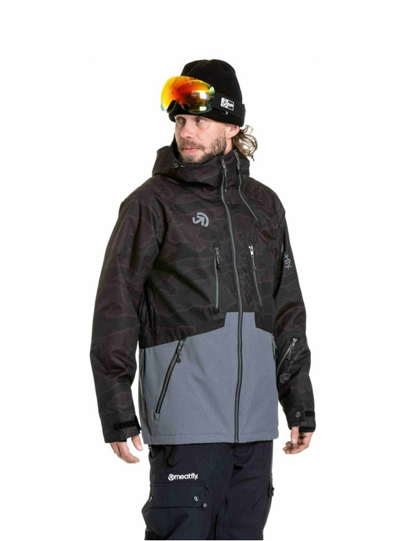 Meatfly Meatfly moški SNB & SKI jakna Cronos Morph Black