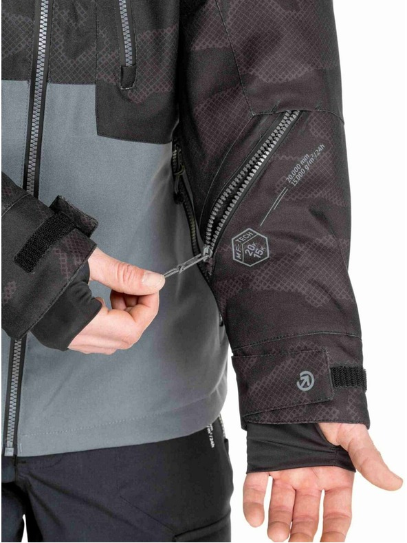 Meatfly Meatfly moški SNB & SKI jakna Cronos Morph Black