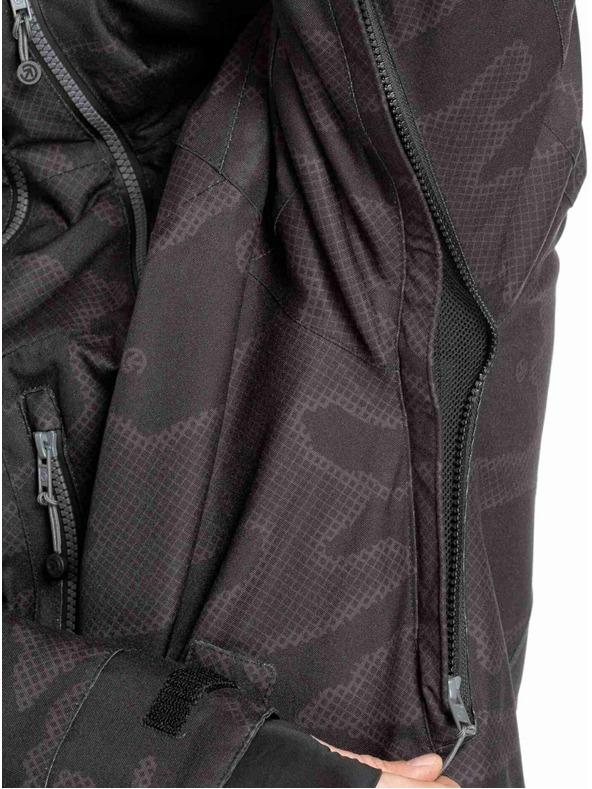 Meatfly Meatfly moški SNB & SKI jakna Cronos Morph Black