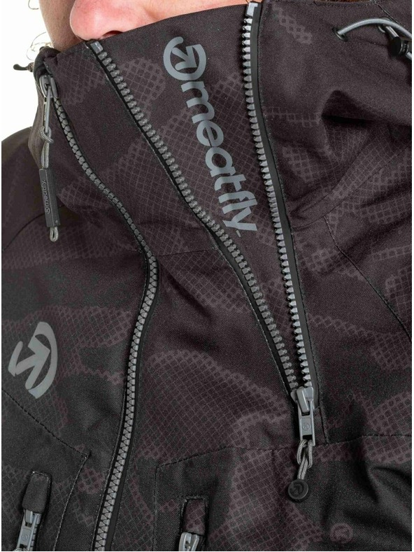 Meatfly Meatfly moški SNB & SKI jakna Cronos Morph Black
