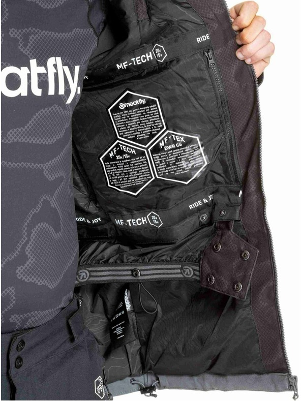 Meatfly Meatfly moški SNB & SKI jakna Cronos Morph Black