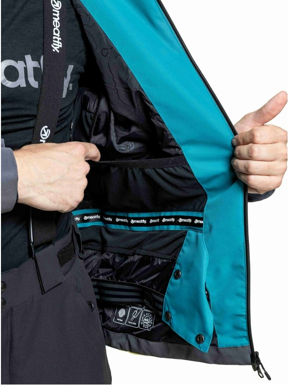 Meatfly Meatfly moški SNB & SKI jakna Shader Hb Blue / Lime