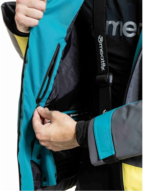 Meatfly Meatfly moški SNB & SKI jakna Shader Hb Blue / Lime