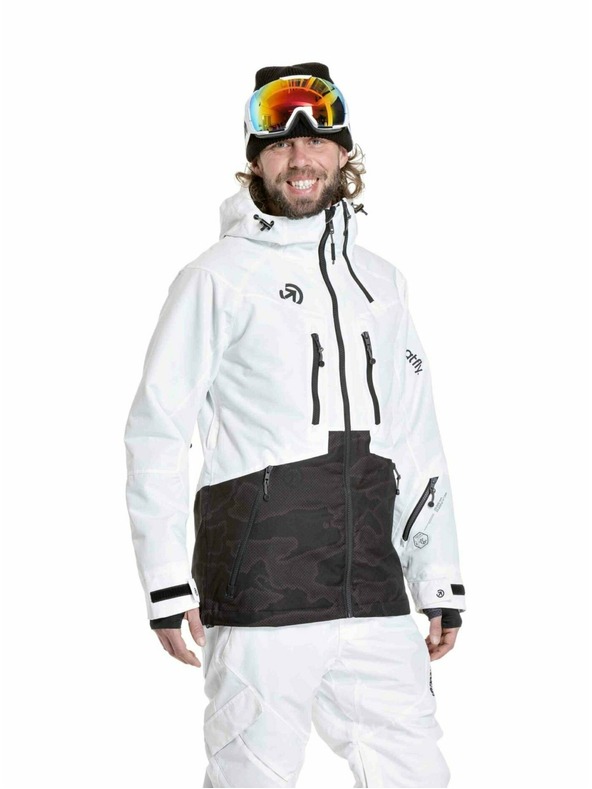 Meatfly Meatfly moški SNB & SKI jakna Cronos White / Morph Black