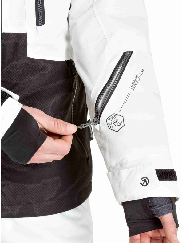 Meatfly Meatfly moški SNB & SKI jakna Cronos White / Morph Black