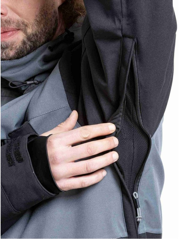 Meatfly Meatfly moški SNB & SKI jakna Manifold Dark Grey / Black