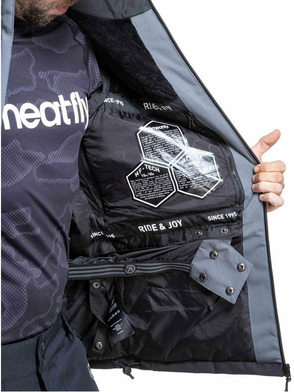 Meatfly Meatfly moški SNB & SKI jakna Manifold Dark Grey / Black