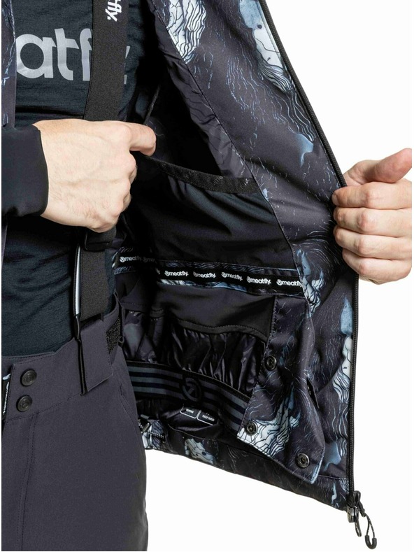 Meatfly Meatfly moški SNB & SKI jakna Shader Deep Lake