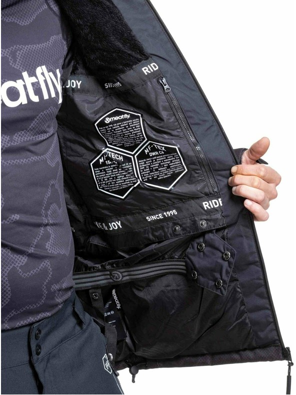 Meatfly Meatfly moška SNB & SKI jakna Manifold Morph Black