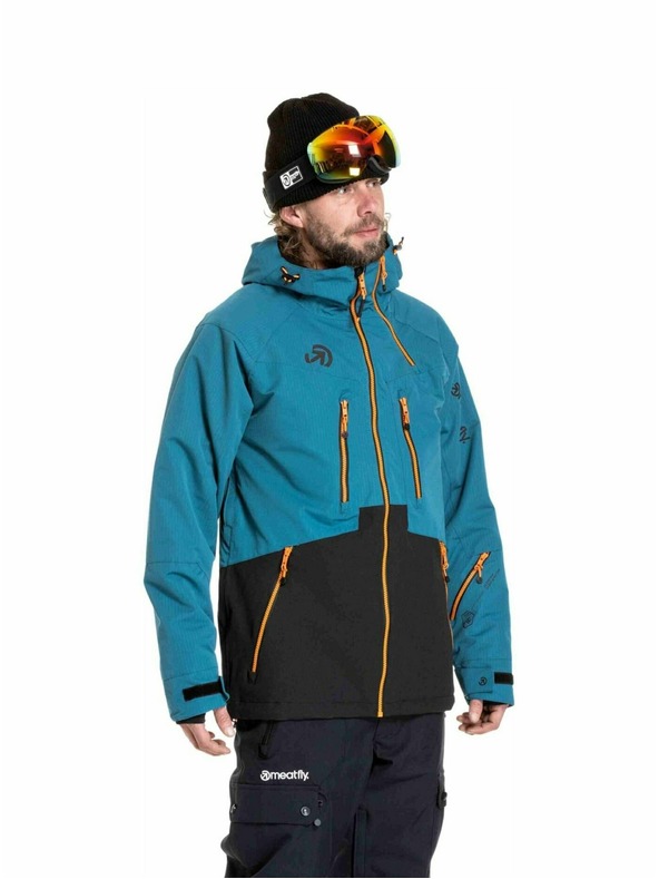 Meatfly Meatfly moška SNB & SKI jakna Cronos Black / Deep Ocean