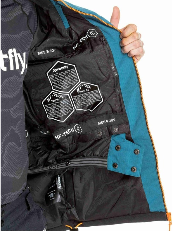 Meatfly Meatfly moška SNB & SKI jakna Cronos Black / Deep Ocean