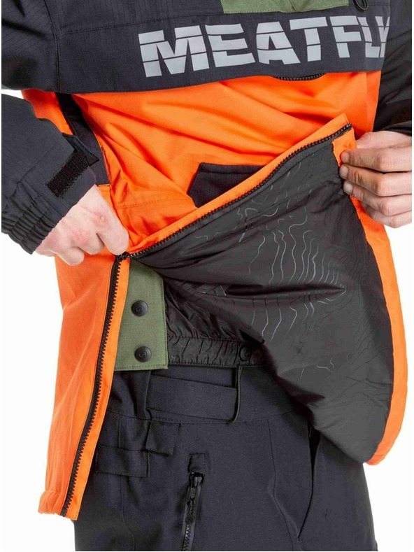 Meatfly Meatfly moška SNB & SKI jakna Zenith Orange / Black