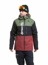 Meatfly Meatfly moška SNB & SKI jakna Manifold Bronze Green / Merlot