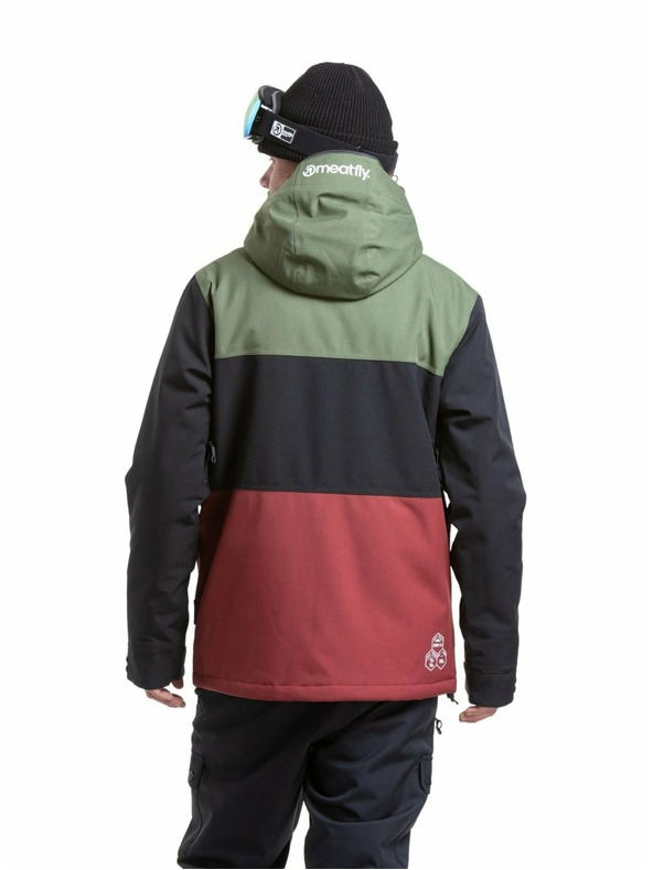 Meatfly Meatfly moška SNB & SKI jakna Manifold Bronze Green / Merlot