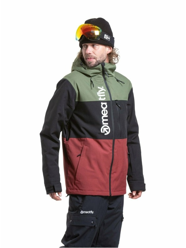 Meatfly Meatfly moška SNB & SKI jakna Manifold Bronze Green / Merlot