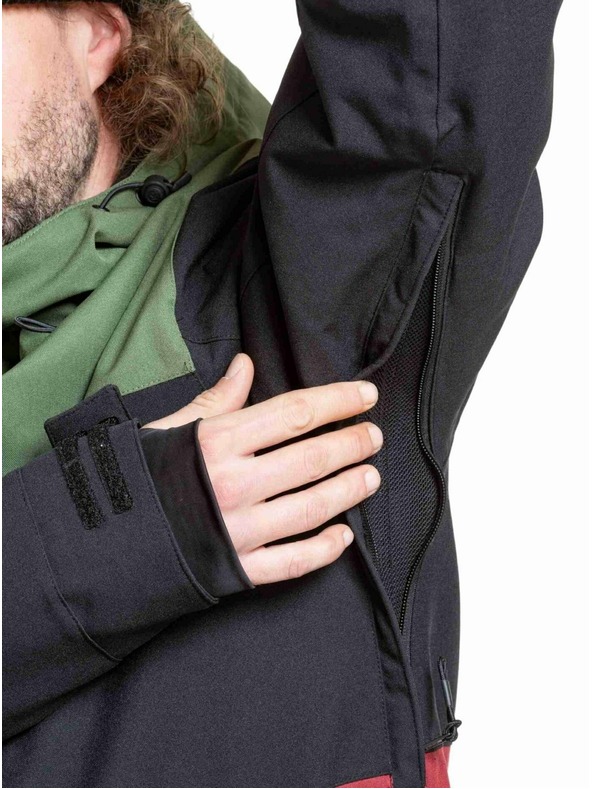 Meatfly Meatfly moška SNB & SKI jakna Manifold Bronze Green / Merlot