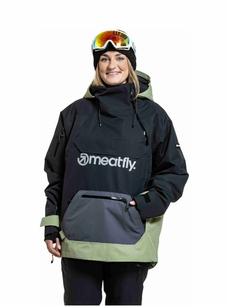 Meatfly Meatfly uniseks SNB & SKI jakna Maddie Black / Olive Light
